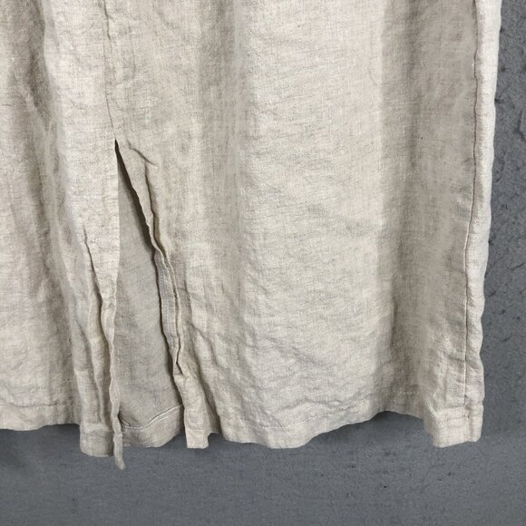 Boheme 3 Skirt Womens 10 US Beige Linen Lagenlook Boho Minimalist Airy Beach - Picture 10 of 16